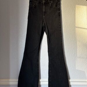 Women's Black Flared Jeans